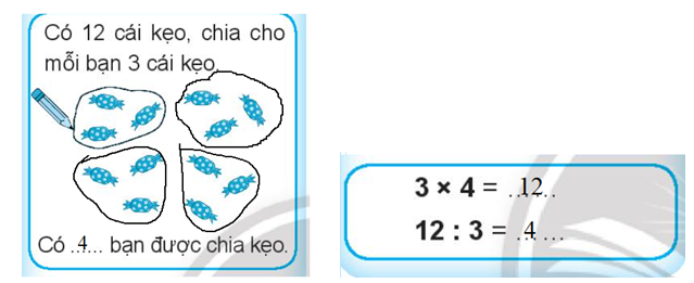 Vở bài tập Toán lớp 3 Tập 1 trang 45 Bảng chia 3 - Chân trời sáng tạo (ảnh 1)