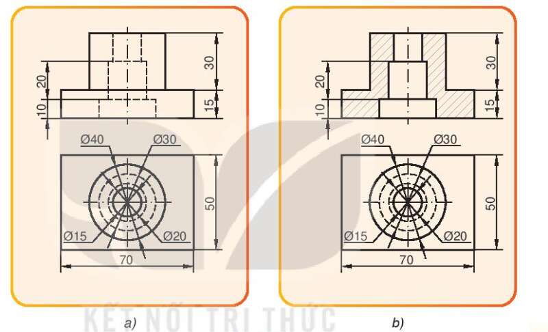 Công nghệ 10 Bài 10: Hình cắt và mặt cắt | Kết nối tri thức (ảnh 1)