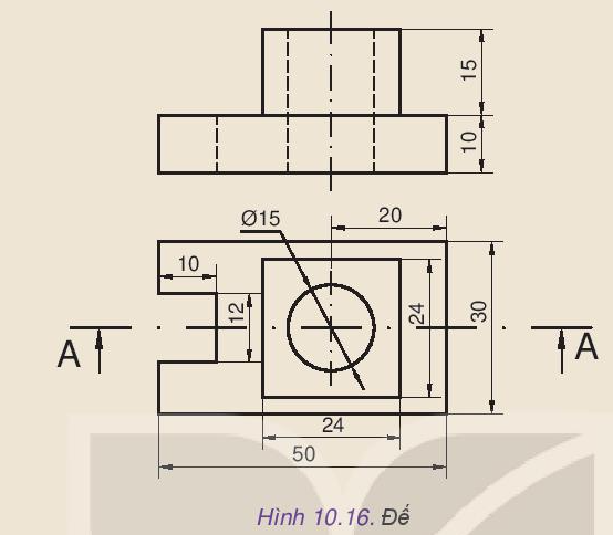 Công nghệ 10 Bài 10: Hình cắt và mặt cắt | Kết nối tri thức (ảnh 7)