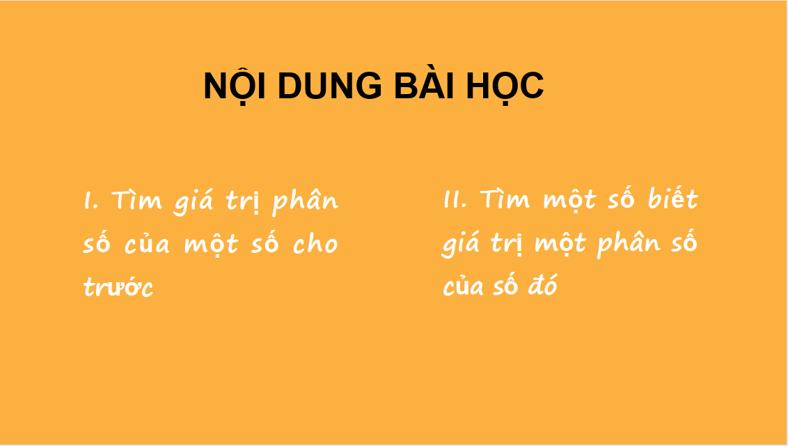 Giáo án điện tử  Hai bài toán về phân số| Bài giảng PPT Toán 6 (ảnh 1)