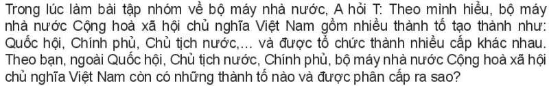 Pháp luật 10 Bài 18: Nội dung cơ bản của Hiến pháp về bộ máy nhà nước Cộng hòa xã hội chủ nghĩa Việt Nam | Kết nối tri thức (ảnh 1)