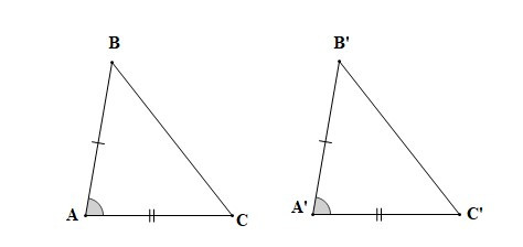 Trường hợp bằng nhau thứ hai của tam giác: cạnh – góc – cạnh (Lý thuyết + Bài tập toán lớp 7) – Cánh diều (ảnh 1)