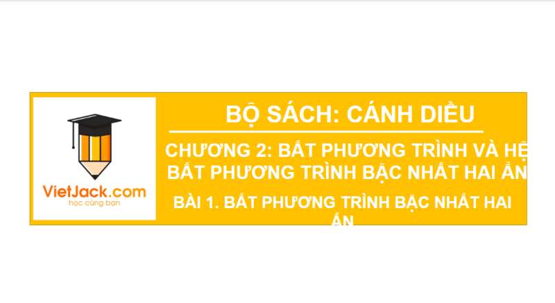 Bài giảng điện tử Bất phương trình bậc nhất hai ẩn | Giáo án PPT Tiếng Anh 10 (ảnh 1)