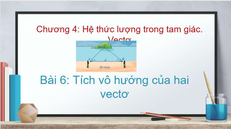 Bài giảng điện tử Tích vô hướng của hai vectơ | Giáo án PPT Toán 10 Cánh diều (ảnh 1)