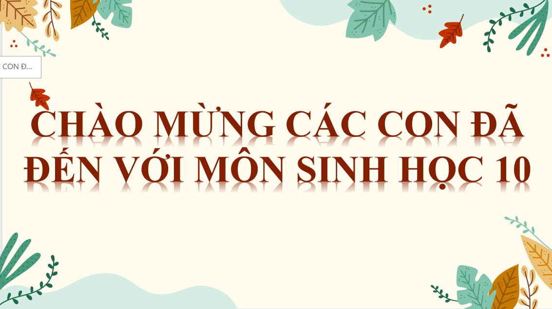 Giáo án điện tử Giới thiệu chương trình môn sinh học. Sinh học và sự phát triển bền vững | Bài giảng PPT Sinh 10 (ảnh 1)