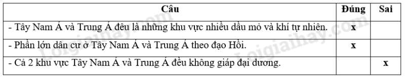 SBT Địa lí 11 Bài 5 Tiết 3: Một số vấn đề của khu vực Tây Nam Á và khu vực Trung Á | Giải SBT Địa lí lớp 11 (ảnh 2)