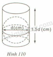 SBT Toán 9 Bài 3: Hình cầu. Diện tích mặt cầu và thể tích hình cầu | Giải SBT Toán lớp 9 (ảnh 10)