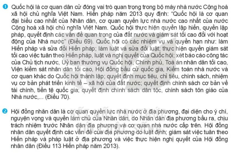 Pháp luật 10 Bài 18: Nội dung cơ bản của Hiến pháp về bộ máy nhà nước Cộng hòa xã hội chủ nghĩa Việt Nam | Kết nối tri thức (ảnh 2)