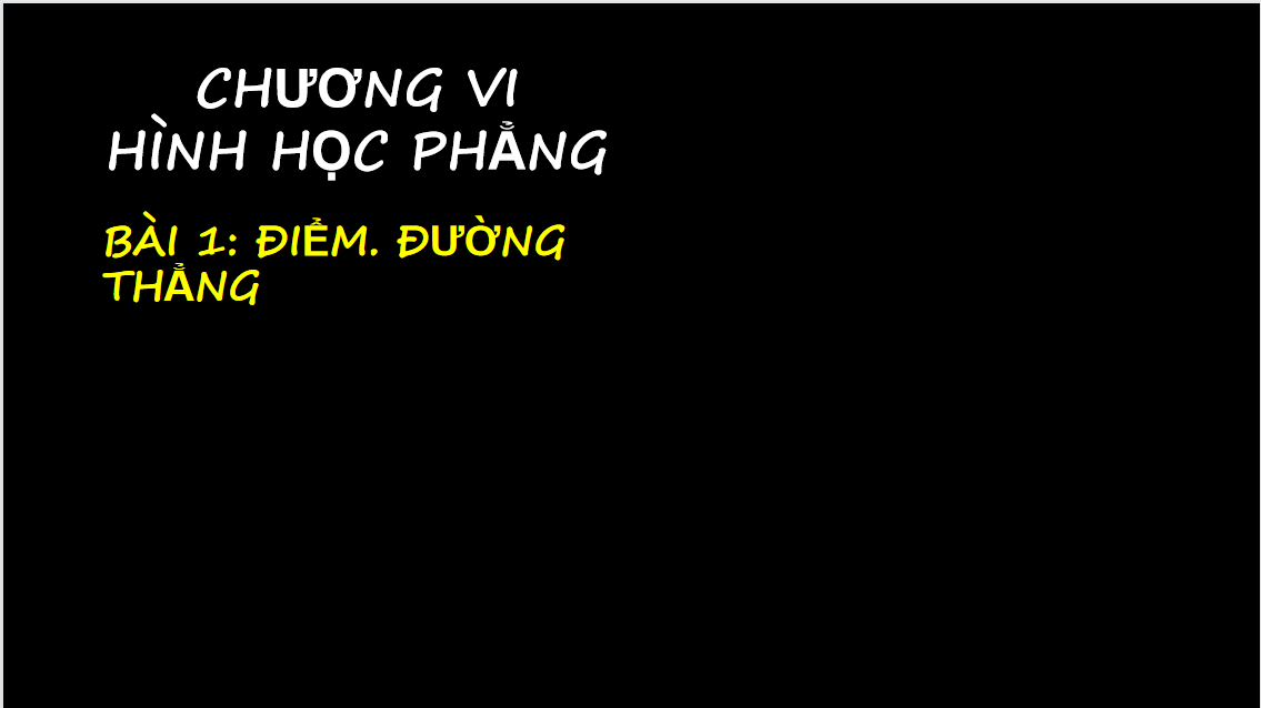 Giáo án điện tử  Điểm. Đường thẳng| Bài giảng PPT Toán 6 (ảnh 1)