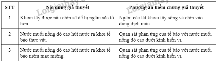 Sinh học 10 Bài 12: Thực hành: Sự vận chuyển các chất qua màng sinh chất | Giải Sinh 10 Chân trời sáng tạo (ảnh 8)