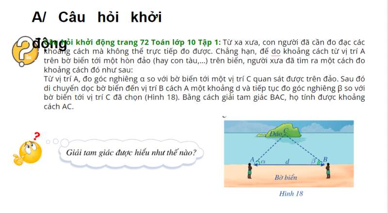 Bài giảng điện tử Giải tam giác. Tính diện tích tam giác | Giáo án PPT Toán 10 Cánh diều (ảnh 2)