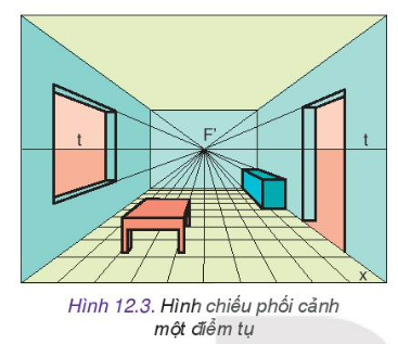 Công nghệ 10 Bài 12: Hình chiếu phối cảnh | Kết nối tri thức (ảnh 3)