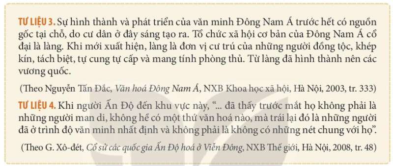 Lịch Sử 10 Bài 9: Cơ sở hình thành văn minh Đông Nam Á thời kì cổ - trung đại | Kết nối tri thức (ảnh 3)