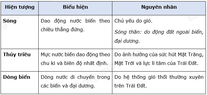 Địa Lí 10 Bài 13: Nước biển và đại dương | Chân trời sáng tạo (ảnh 8)