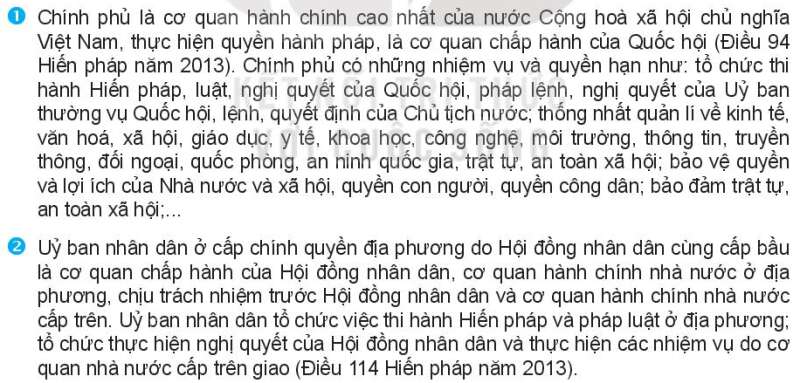 Pháp luật 10 Bài 18: Nội dung cơ bản của Hiến pháp về bộ máy nhà nước Cộng hòa xã hội chủ nghĩa Việt Nam | Kết nối tri thức (ảnh 3)