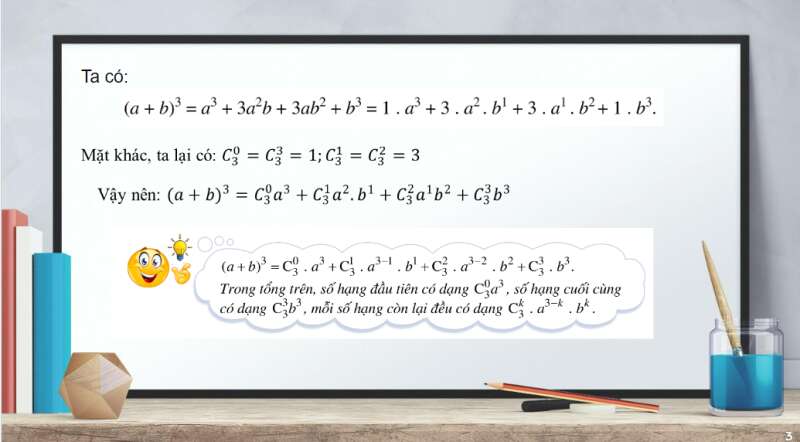 Bài giảng điện tử Nhị thức Newton | Giáo án PPT Toán 10 Cánh diều (ảnh 3)