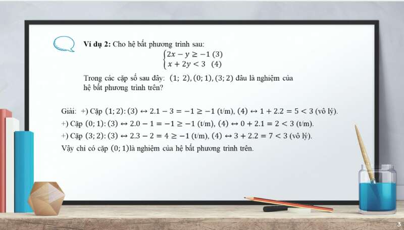 Bài giảng điện tử Hệ bất phương trình bậc nhất hai ẩn | Giáo án PPT Toán 10 Cánh diều (ảnh 3)