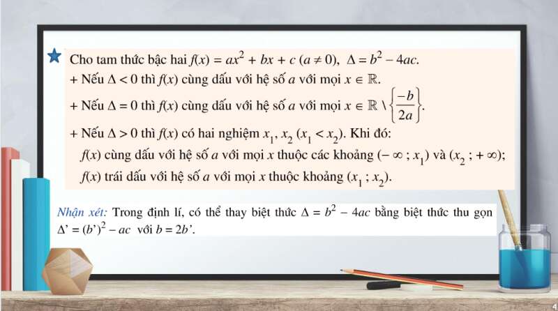 Bài giảng điện tử Bất phương trình bậc hai một ẩn | Giáo án PPT Toán 10 Cánh diều (ảnh 4)