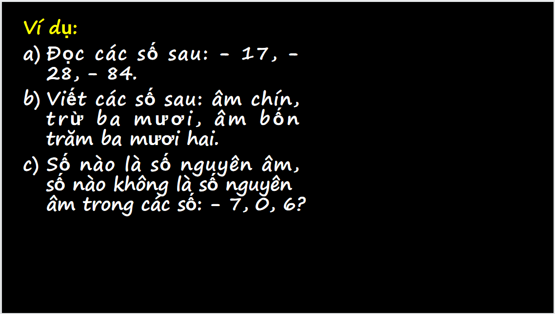 Giáo án điện tử Số nguyên âm| Bài giảng PPT Toán 6 (ảnh 1)