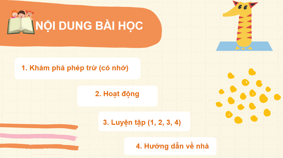 Giáo án điện tử Phép trừ (có nhớ) số có hai chữ số cho số có hai chữ số| Bài giảng PPT Toán lớp 2 Kết nối tri thức (ảnh 1)