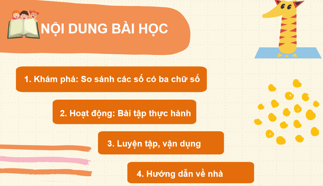 Giáo án điện tử So sánh các số có ba chữ số| Bài giảng PPT Toán lớp 2 Kết nối tri thức (ảnh 1)