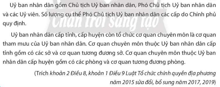 Pháp luật 10 Bài 16: Chính quyền địa phương | Chân trời sáng tạo (ảnh 6)