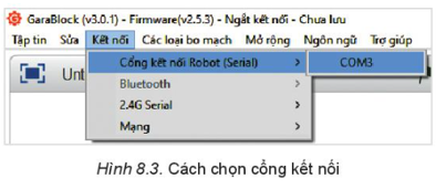 Chuyên đề Tin học 10 Bài 8: Thực hành: Kiểm tra tình trạng hoạt động của robot - Kết nối tri thức (ảnh 1)