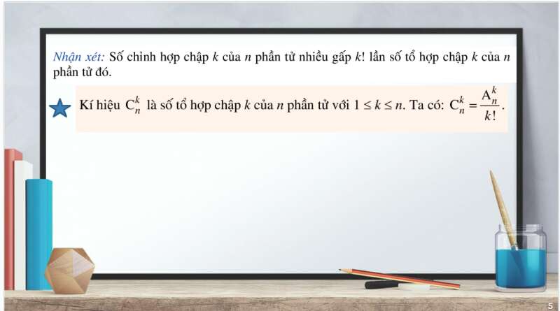 Bài giảng điện tử Tổ hợp | Giáo án PPT Toán 10 Cánh diều (ảnh 5)