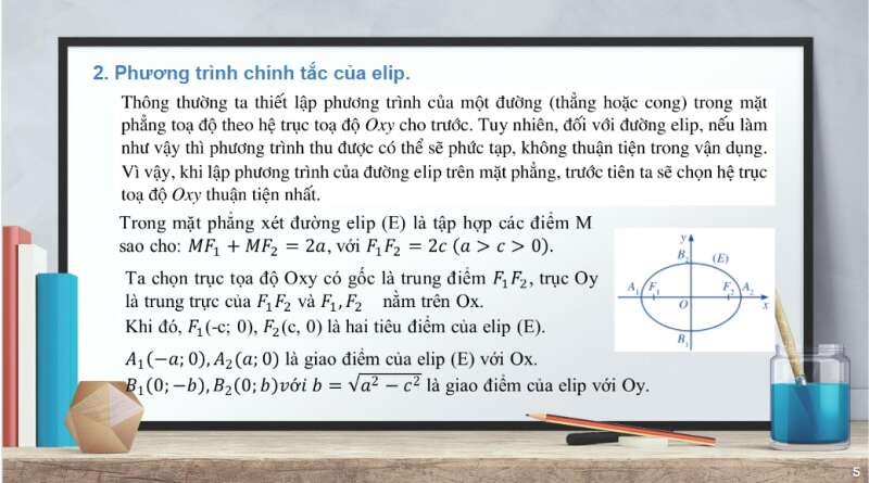 Bài giảng điện tử Ba đường Conic | Giáo án PPT Toán 10 Cánh diều (ảnh 7)