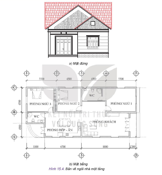 Công nghệ 10 Bài 15: Bản vẽ xây dựng | Kết nối tri thức (ảnh 5)