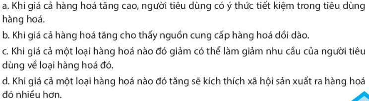 Kinh tế 10 Bài 5: Giá cả thị trường và chức năng của giá cả thị trường | Chân trời sáng tạo (ảnh 6)