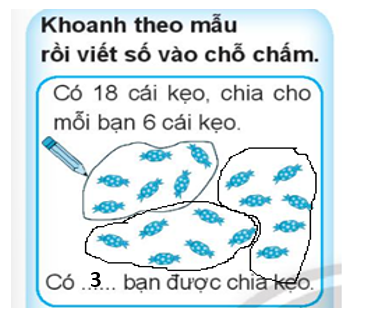 Vở bài tập Toán lớp 3 Tập 1 trang 60 Bảng chia 6 - Chân trời sáng tạo (ảnh 1)