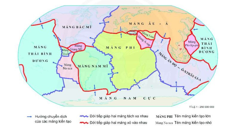 Lý thuyết Địa lí 10 Bài 6: Thạch quyển – Thuyết kiến tạo mảng - Kết nối tri thức  (ảnh 1)