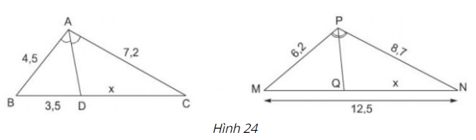 Giải Câu 15 Bài 3: Tính chất đường phân giác của tam giác - sgk Toán 8 tập 2 Trang 67