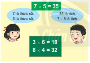 Giải Toán lớp 2 Tập 2 trang 13 Thừa số, tích | Giải bài tập Toán lớp 2 Chân trời sáng tạo.