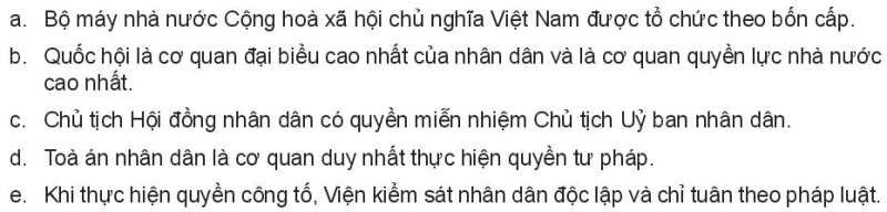 Pháp luật 10 Bài 18: Nội dung cơ bản của Hiến pháp về bộ máy nhà nước Cộng hòa xã hội chủ nghĩa Việt Nam | Kết nối tri thức (ảnh 7)