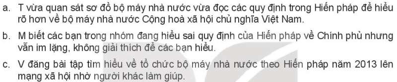 Pháp luật 10 Bài 18: Nội dung cơ bản của Hiến pháp về bộ máy nhà nước Cộng hòa xã hội chủ nghĩa Việt Nam | Kết nối tri thức (ảnh 8)