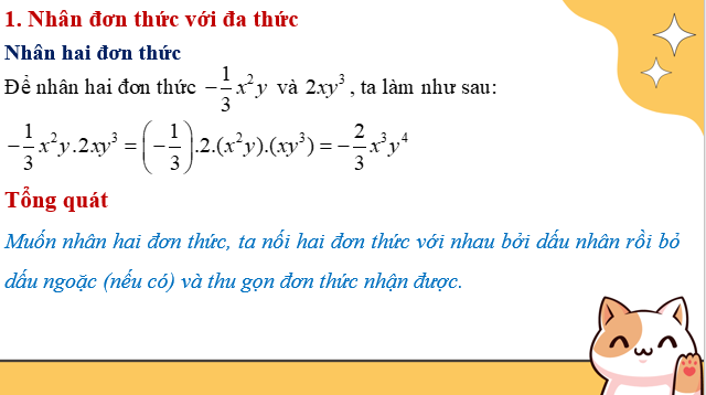 Giáo án điện tử Phép nhân đa thức | Bài giảng PPT Toán 8 Kết nối tri thức (ảnh 1)