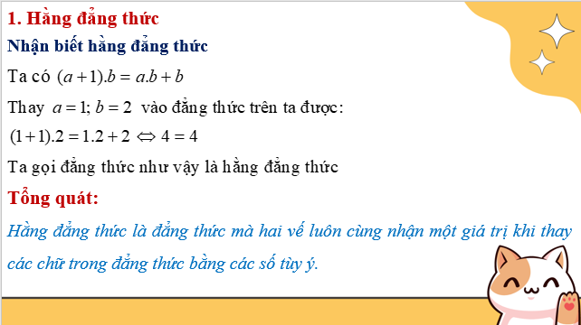 Giáo án điện tử Hiệu hai bình phương. Bình phương của một tổng hay một hiệu | Bài giảng PPT Toán 8 Kết nối tri thức (ảnh 1)