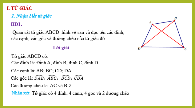 Giáo án điện tử Tứ giác | Bài giảng PPT Toán 8 Cánh diều (ảnh 1)