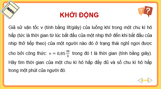 Giáo án điện tử Hàm số lượng giác | Bài giảng PPT Toán 11 Kết nối tri thức (ảnh 1)