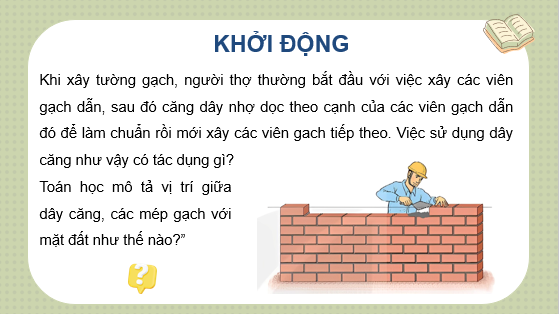 Giáo án điện tử Đường thẳng và mặt phẳng song song | Bài giảng PPT Toán 11 Kết nối tri thức (ảnh 1)