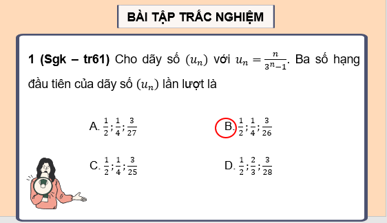 Giáo án điện tử Bài tập cuối chương 2 trang 61 | Bài giảng PPT Toán 11 Chân trời sáng tạo (ảnh 1)