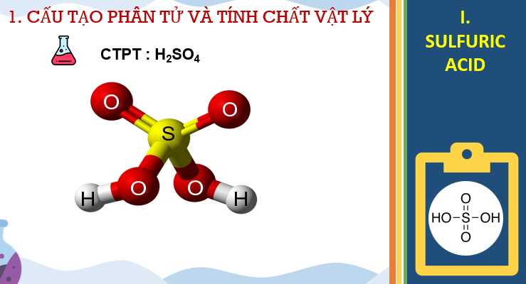 Giáo án điện tử Sulfuric acid và muối sunfate | Bài giảng PPT Hóa 11 Chân trời sáng tạo (ảnh 1)