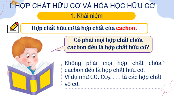 Giáo án điện tử Hợp chất hữu cơ và hóa học hữu cơ | Bài giảng PPT Hóa 11 Chân trời sáng tạo (ảnh 1)