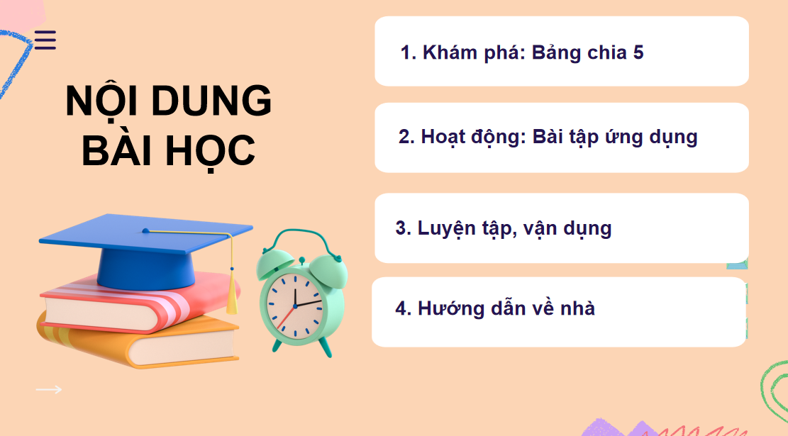 Giáo án điện tử Bảng chia 5| Bài giảng PPT Toán lớp 2 Kết nối tri thức (ảnh 1)