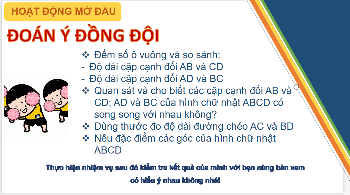 Giáo án điện tử Hình chữ nhật. Hình thoi| Bài giảng PPT Toán 6 (ảnh 1)