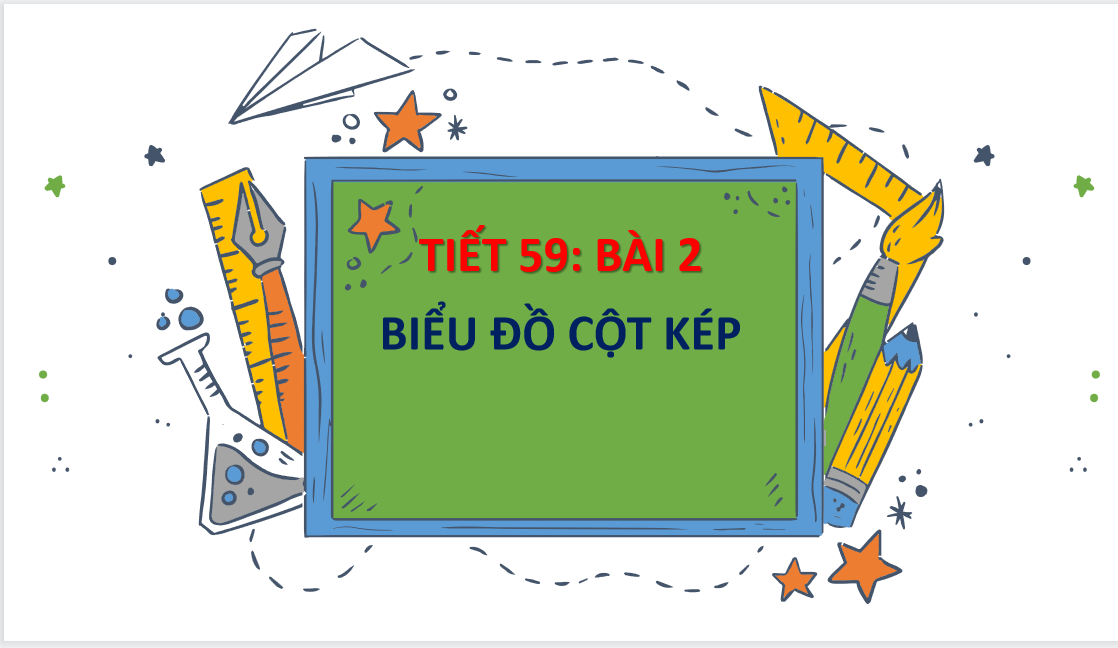 Giáo án điện tử Biểu đồ kép| Bài giảng PPT Toán 6 (ảnh 1)