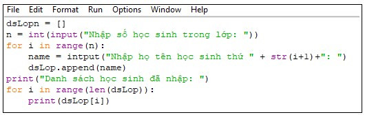 Lý thuyết Tin học 10 Bài 22: Kiểu dữ liệu danh sách - Kết nối tri thức  (ảnh 1)