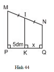 Tìm x trên hình 44 (ảnh 1)